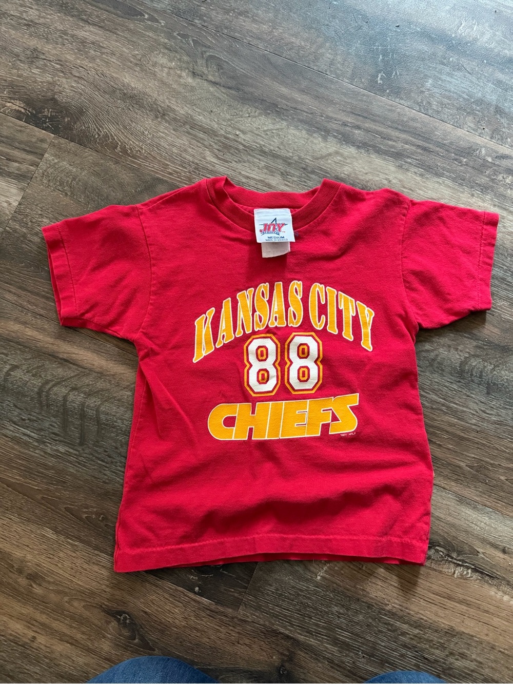 Vintage 2000 Kansas City Chiefs Tony Gonzalez #88 NFL Youth T-Shirt Red Medium